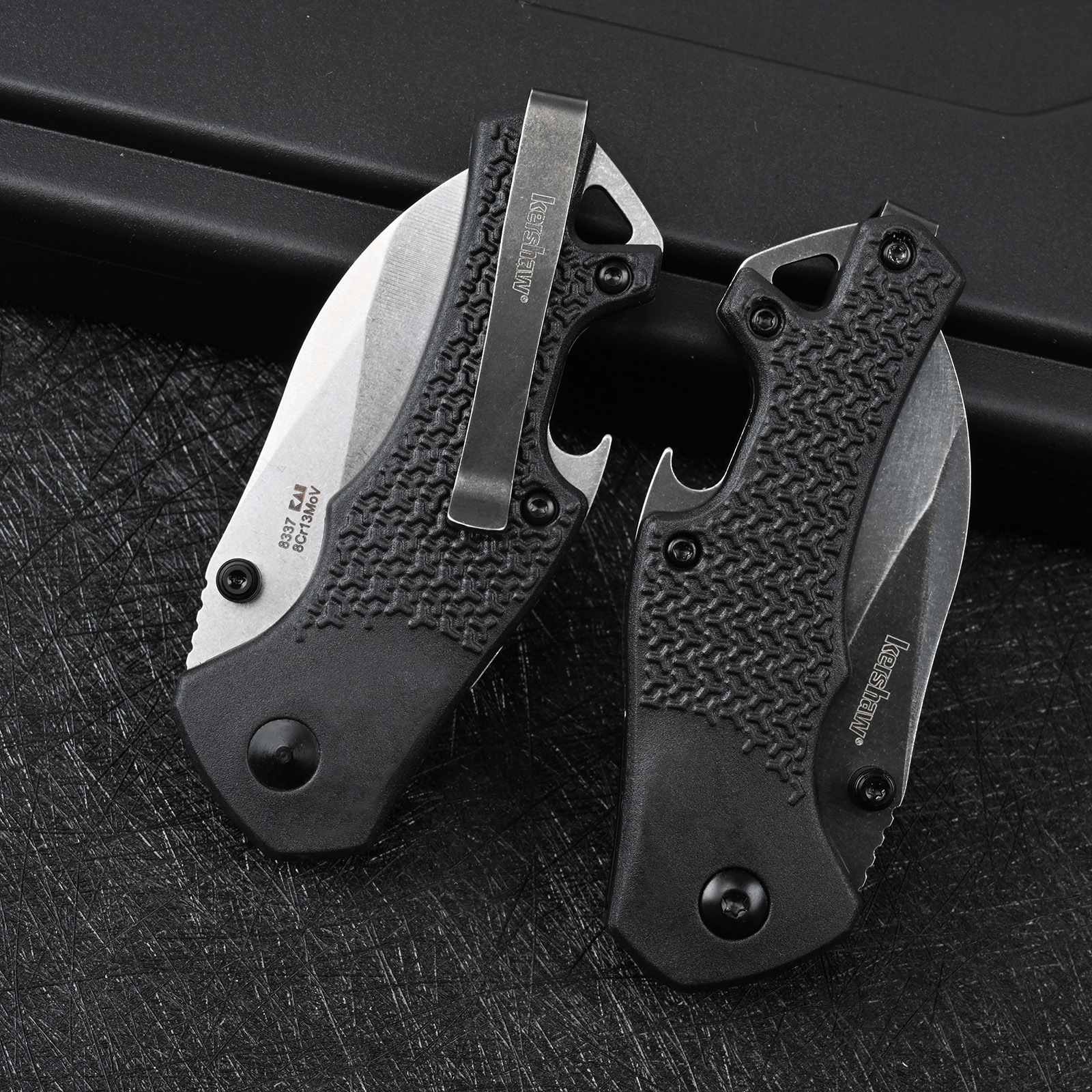 Cross-border bestseller Kashiu 8337 outdoor folding knife, portable pocket folding knife, outdoor adventure self-defense knife with bottle opener Specification drawing