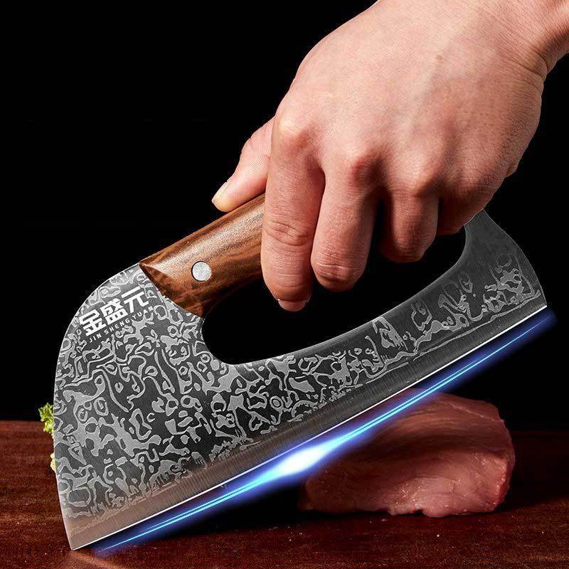 Ladies' effortless household handcrafted stainless steel kitchen knife, chef's sharp meat knife, slicing knife, kitchen knife, no need for grinding full figure