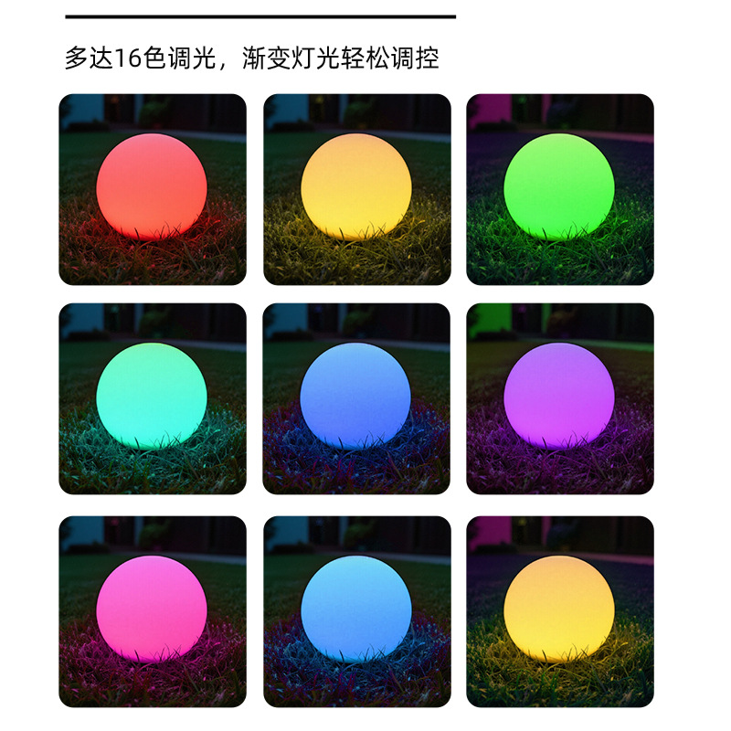 Zhongxin's new solar lawn lights, outdoor decorative ground insert Christmas lights, landscape atmosphere luminous ball lights, and garden lights Application Scenario
