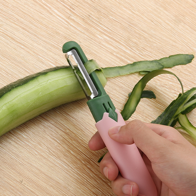 Two-in-one fruit knife, portable double-head peeling and cutting, multi-functional peeler, suitable for home, dormitory and office fruit cutting Application Scenario