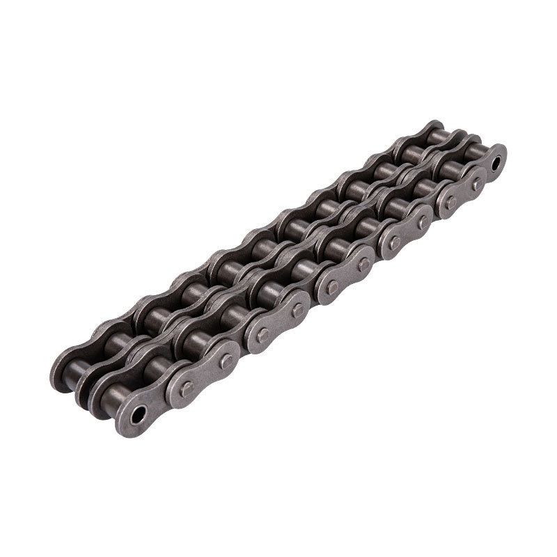 A series double-row chains, industrial non-standard single-row and triple-row bent plate quenched double-pitch roller chains, carbon steel chains Item Picture