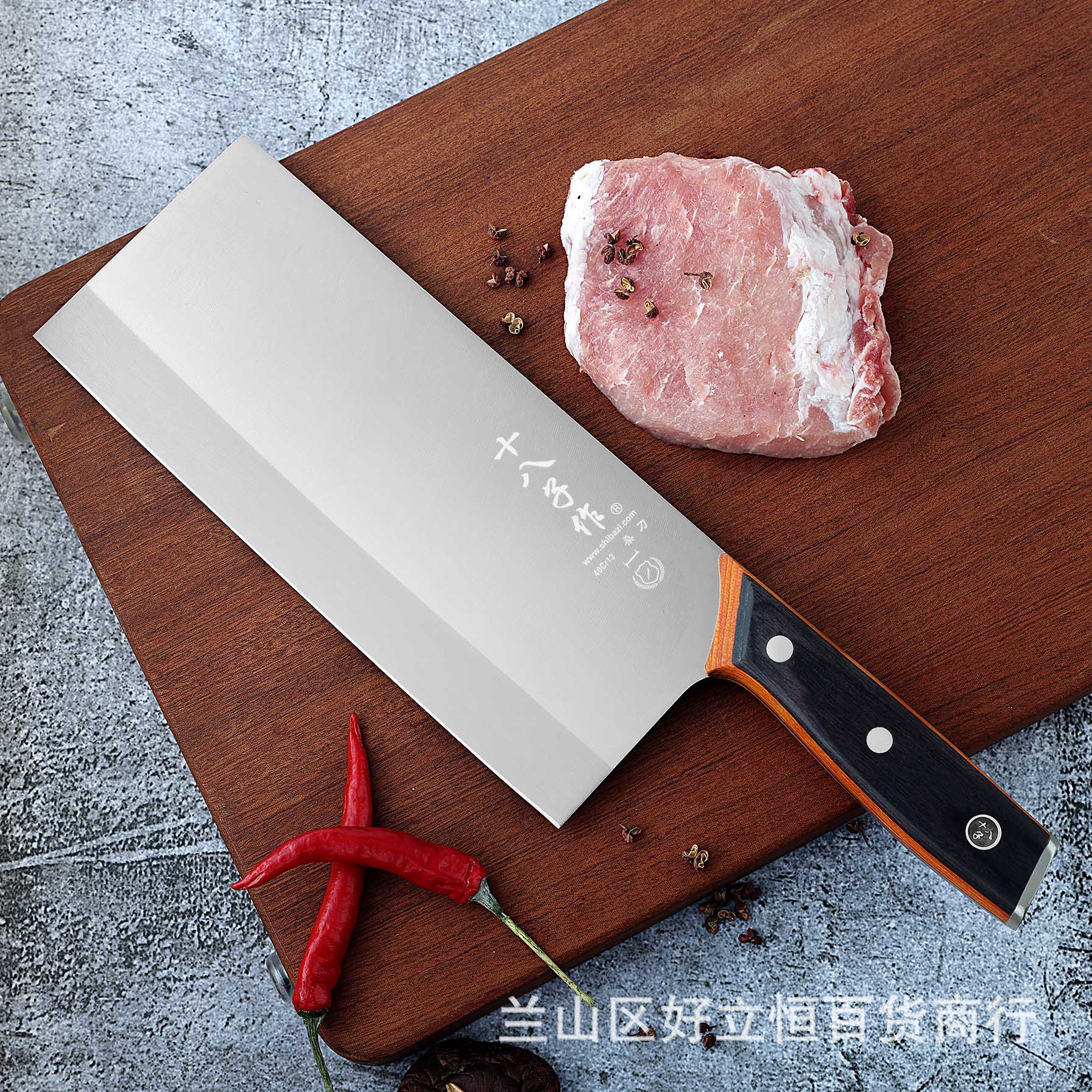 Eighteen Sons' Mulberry Knife is a chef's special kitchen knife, a household super-sharp chopping knife, and a genuine stainless steel kitchen knife from Yangjiang full figure