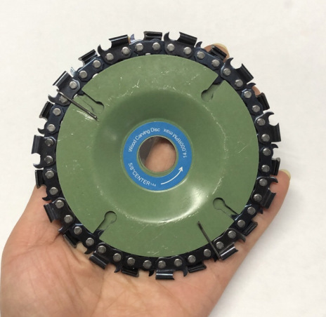 4-inch 22-tooth woodworking engraving chainsaw disc, 5-inch Angle grinding disc, wood slotting saw blade, Angle grinding machine chain disc undefined