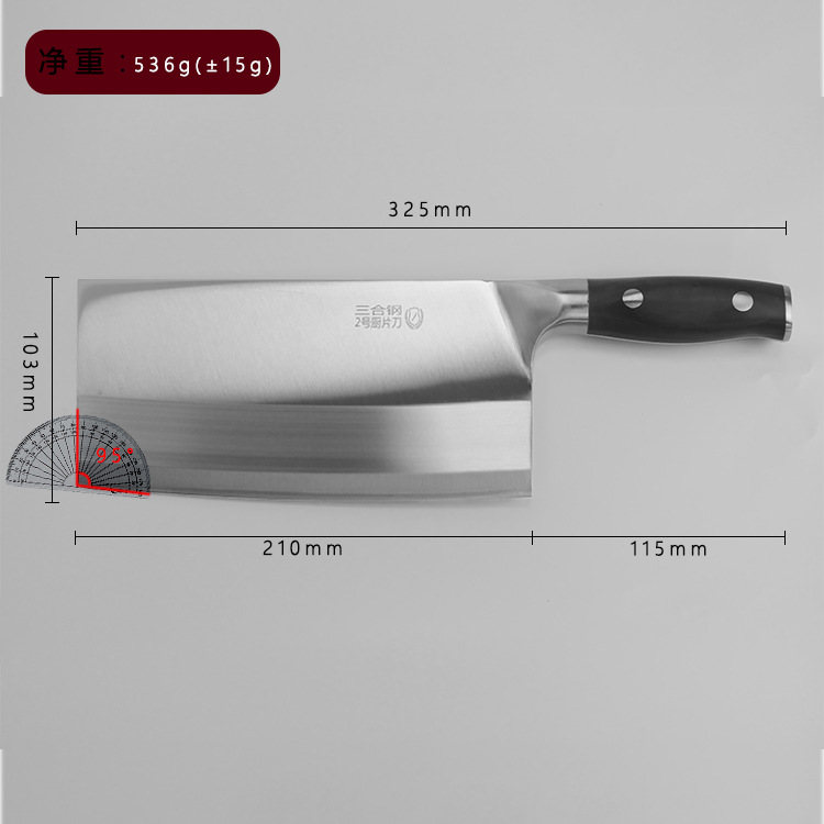 Super sharp dual-purpose kitchen stainless steel knife for chopping and cutting, large household Yangjiang knife, authentic slicing and kitchen knife Application Scenario