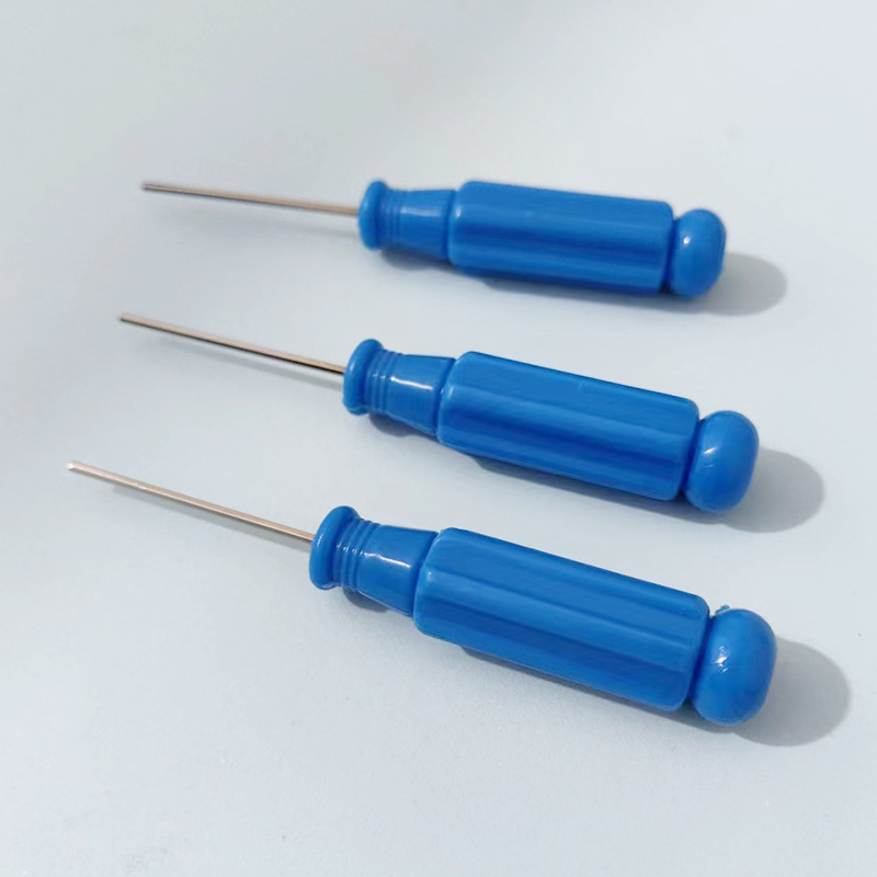 In stock: 1.5mm, 2mm, 3mm hexagonal screwdrivers with plastic handles for household use, multi-functional straight handle hex socket screwdrivers Specification drawing