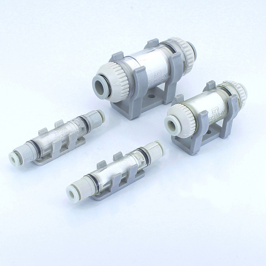 Vacuum filter pipe type SMC type ZFC050/100/200/-04/06/08B ZFC54/76/77B full figure