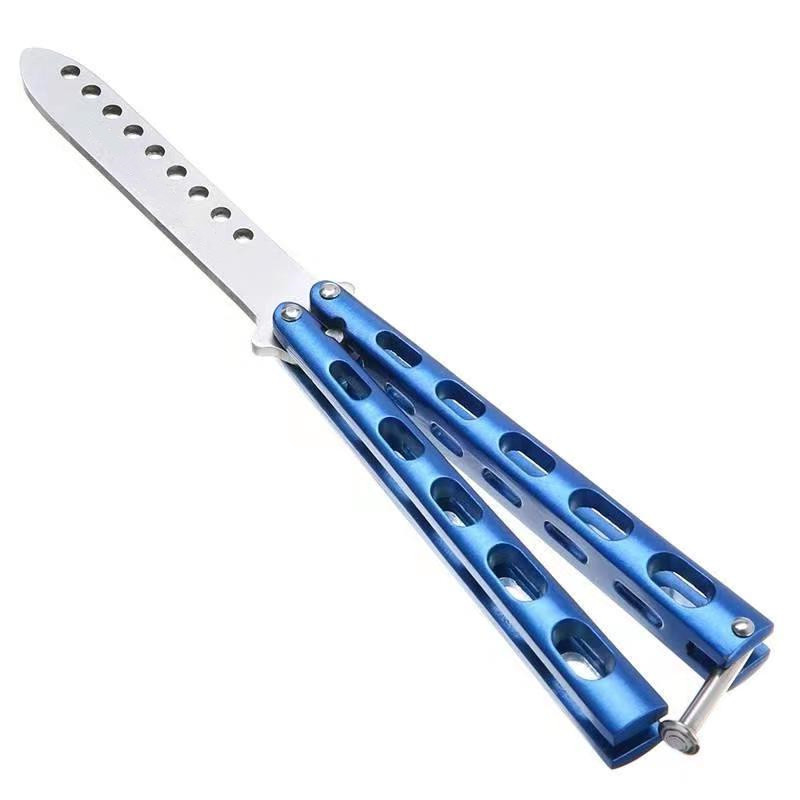 All-steel rivet maintenance-free butterfly knife, swing knife, comb knife, uncut sealed butterfly folding knife, children's toy knife Item Picture