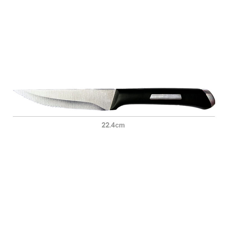 New POM with stainless steel strip Steak knife Set Specification drawing
