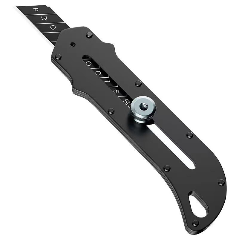 Factory wholesale of all-steel utility knives, 18mm heavy-duty thickened wallpaper knives, heavy-duty paper cutting knives and engraving knives Item Picture