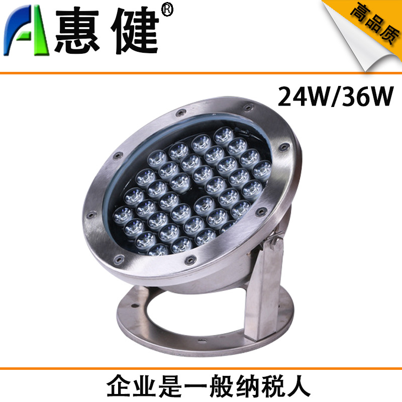led waterproof underwater lights, outdoor fountain lights, spring water spotlights, pool lights, underwater lights, 9W and 12W seven-color landscape lights Application Scenario
