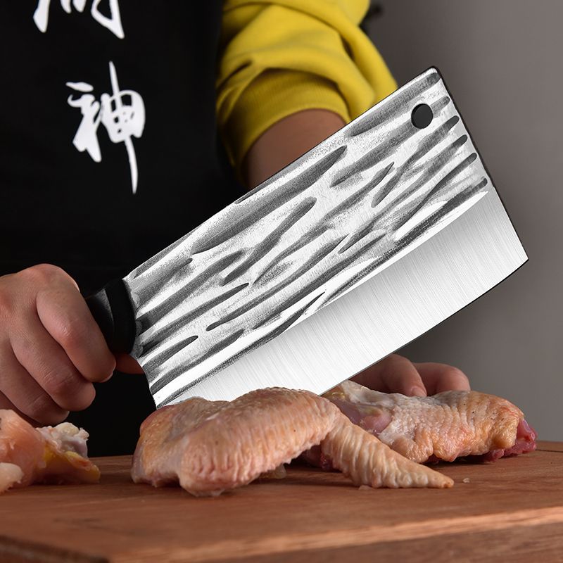 Wholesale forged household kitchen knives, sharp chef-specific chopping knives, stainless steel slicing knives, and kitchen bone cutting knives details Picture