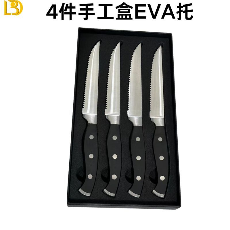 Amazon's best-selling stainless steel steak knife, with double steel heads, die-cast handles, and finely polished handles, is a versatile steak knife details Picture