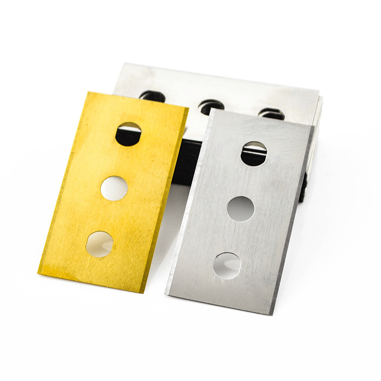 High-speed steel three-hole film blade, three-hole film blade, aluminum film, food film slitting machine blade details Picture