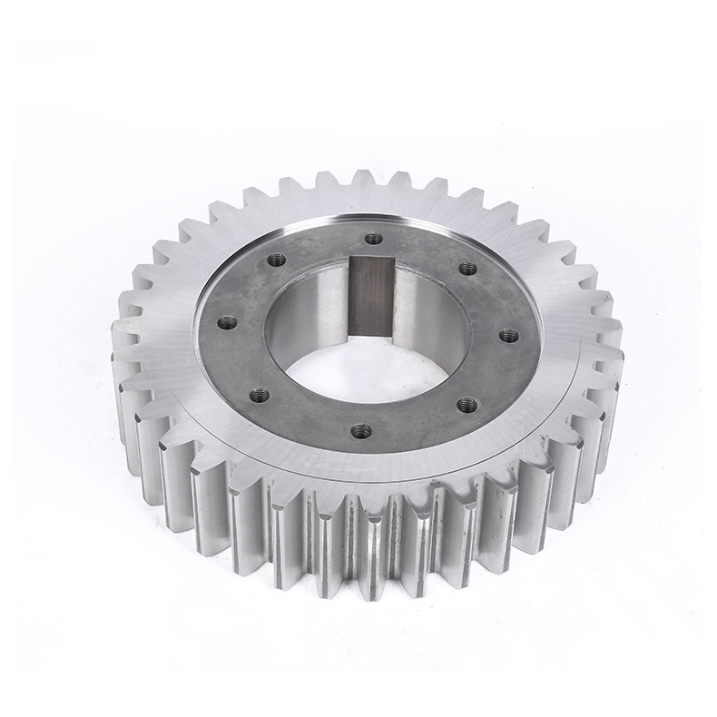 45# steel spur gears, straight gears, industrial machinery conveyor gears, non-standard cylindrical industrial gears details Picture