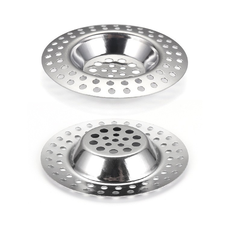 7.3cm outer diameter bathroom sewer floor drain filter, anti-clogging stainless steel floor drain cover, sink filter screen full figure