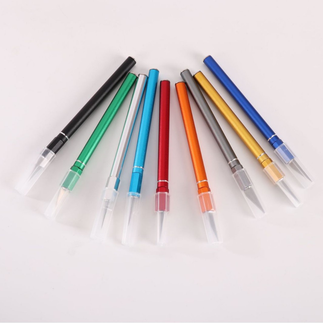 Aluminum rod engraving knife SK2 material, 0.6mm thick blade, multi-functional engraving, paper-cutting pen knife, special engraving knife for hand journals full figure