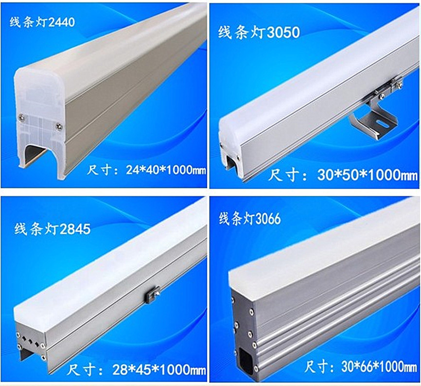 Non-standard LED acrylic linear light DM512 acrylic contour light 12w lighting project linear light details Picture
