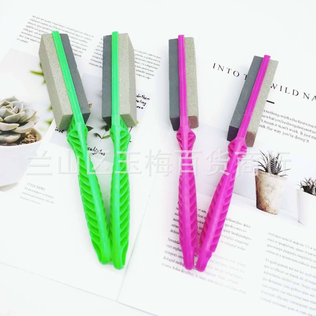One-yuan and two-yuan store large-sized handle whetstones, sharpening brush oil stones, two-yuan general merchandise wholesale Item Picture