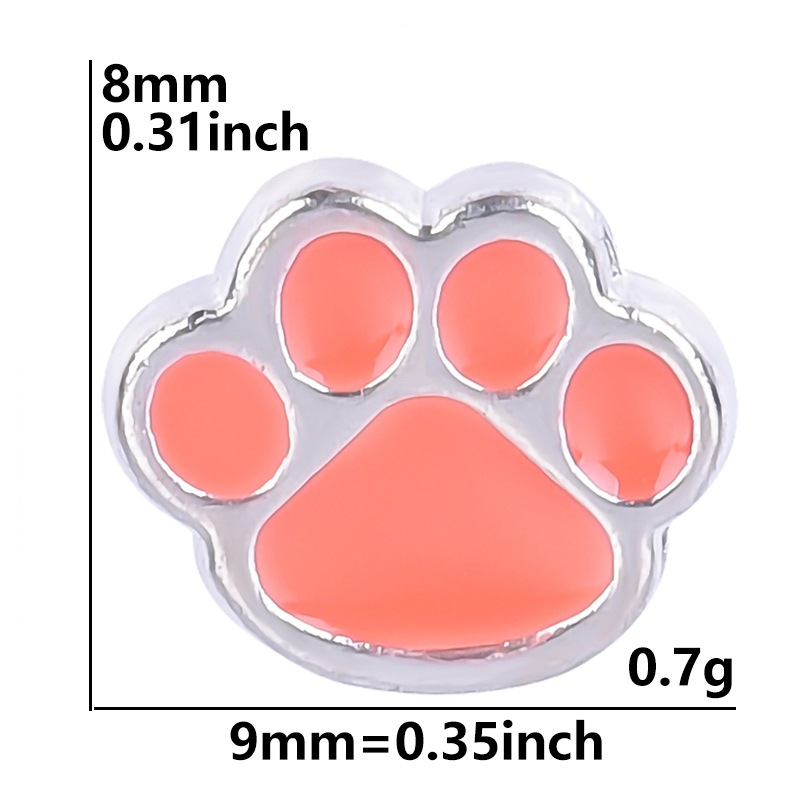 Cross-border Cat paw accessories Charm Module bracelet, single DIY patch Floating charms locket undefined