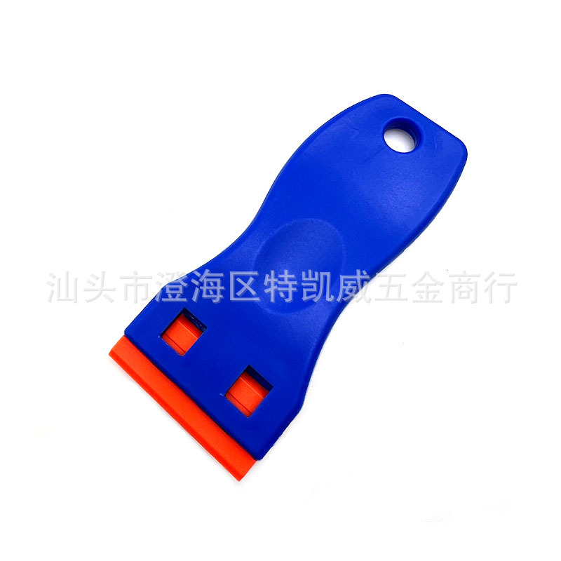 Plastic glue removal scraper, scraper, car film application tool, home cleaning, tile, glass and screen stain removal scraper Specification drawing