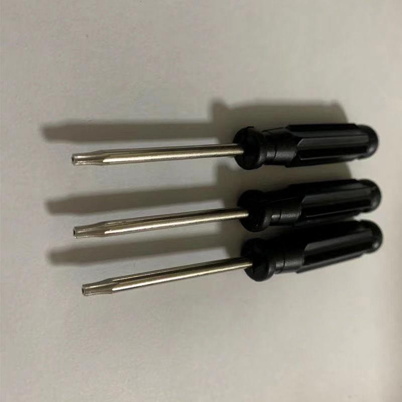 Factory wholesale t8 black T8 hexagonal screwdriver with holes 3.0 cross flat-head screwdriver details Picture
