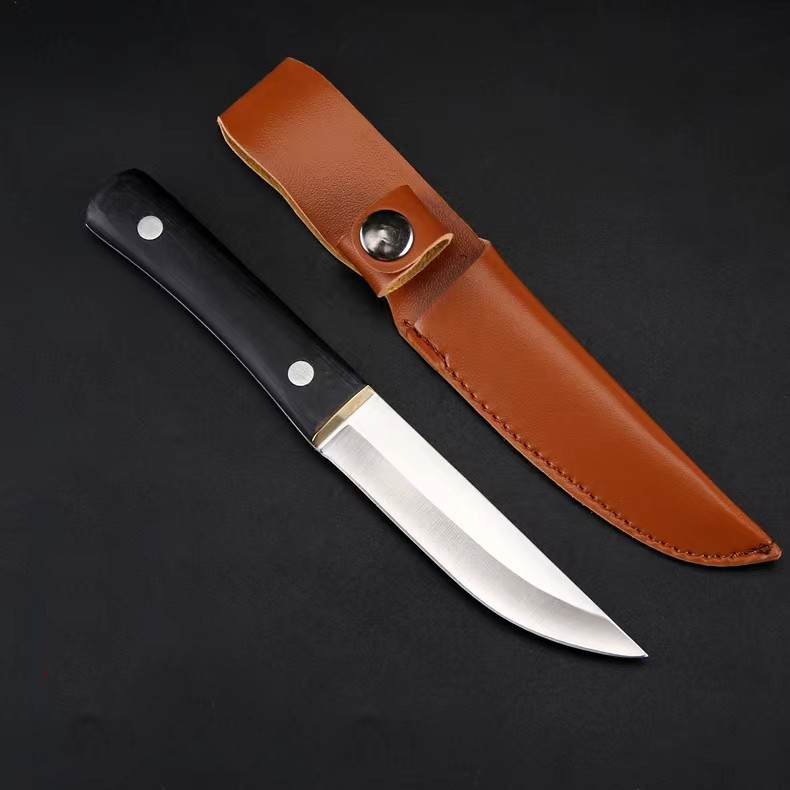 Wholesale knives in Yangjiang, including meat knives, Mongolian hand-held meat knives, Western food knives, steak knives, barbecue knives, and outdoor straight knives Specification drawing