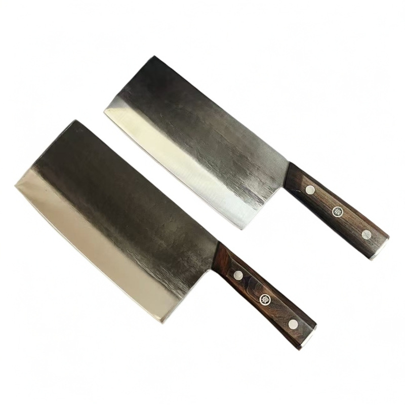 Hand-forged chopping knives, kitchen household slicing knives, hotel chef chopping knives, military and civilian knives, bearing steel hand-made knives Item Picture