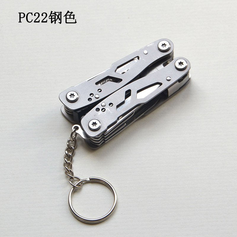 Multi-functional knife pliers, small tool pliers, all-steel folding pliers, mini outdoor knife, 14-in-one computer small tools undefined