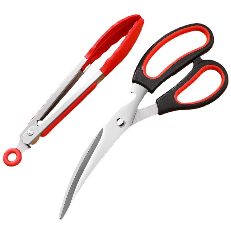 Korean barbecue scissors, detachable barbecue scissors, barbecue tongs set, kitchen scissors, stainless steel, easy to disassemble and clean, wholesale Item Picture