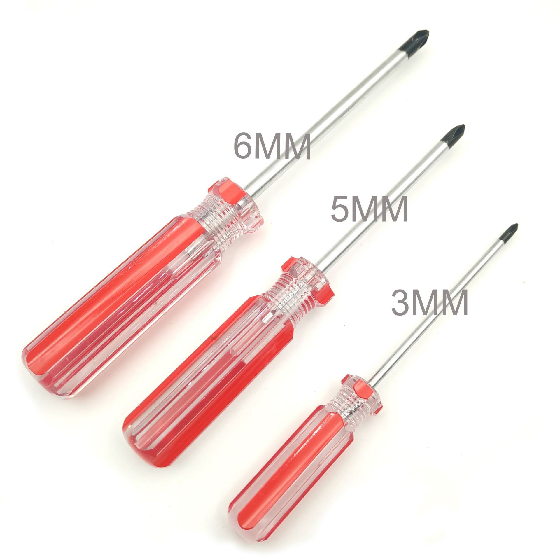 Double-color striped screwdriver, crystal cross flat-head mini transparent screwdriver, screwdriver cone modification factory direct sales Application Scenario
