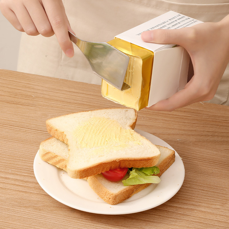 Stainless steel integrated butter cutting knife, butter spreading knife, cheese cutting knife, cutter, cheese jam knife, spatula details Picture