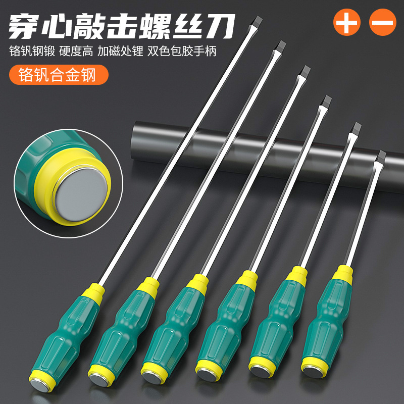 A high-hardness alloy steel screwdriver with a cross head, flat-mouthed plum blossom, and strong magnetic through-core screwdriver Application Scenario