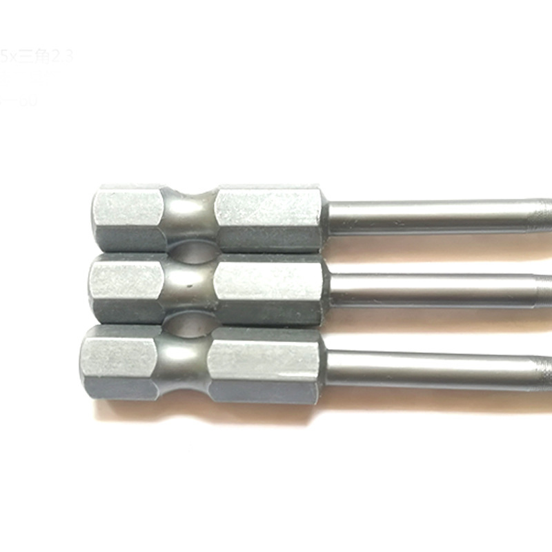 Pneumatic screw air screwdriver head air screwdriver 1/4×50×3.5×25× triangle 2.3 Specification drawing