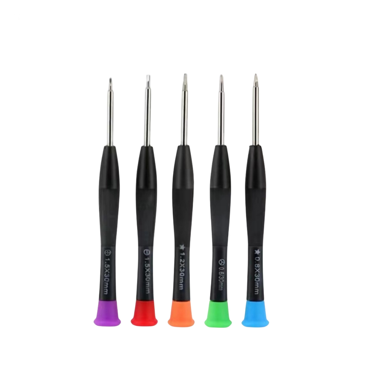 Precision hardened color cap screwdriver, magnetic mobile phone, computer disassembly, watch, game console repair tool full figure