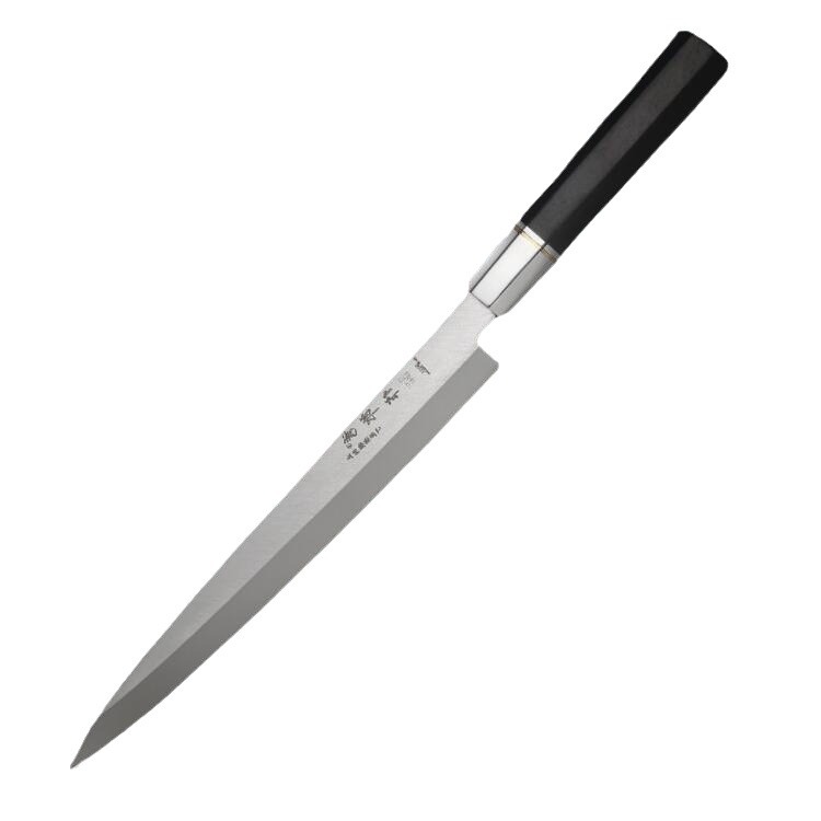 Japanese sashimi knife, Japanese willow blade sushi knife, special knife for cutting salmon, butcher knife, professional sashimi slice knife Item Picture