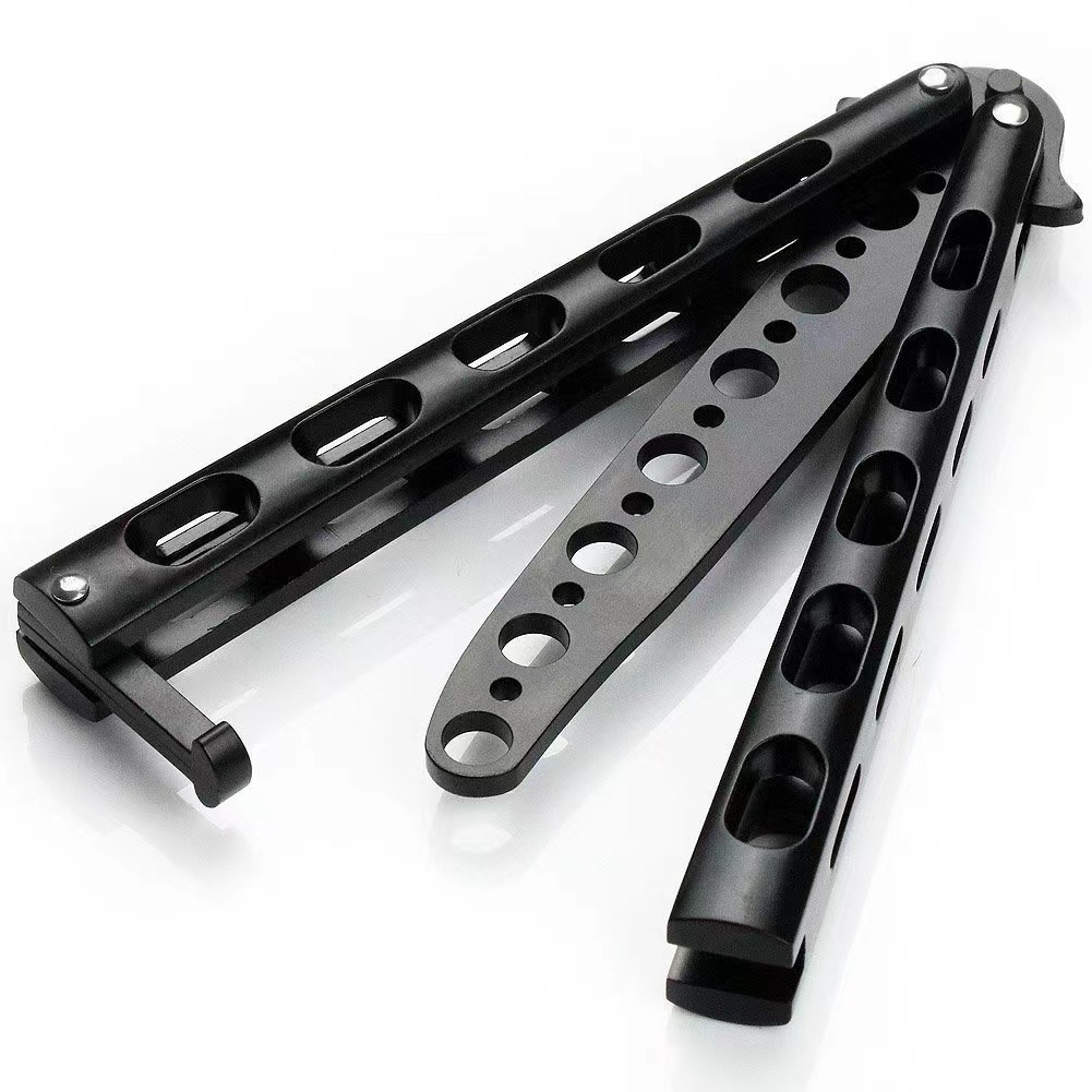 All-steel rivet maintenance-free butterfly knife, swing knife, comb knife, uncut sealed butterfly folding knife, children's toy knife undefined