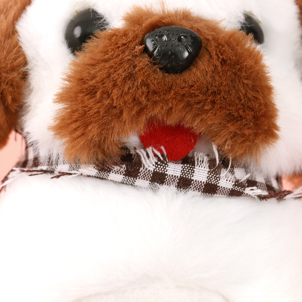 A heartwarming electric plush puppy, always by your side to care for you. It records and keeps memories. Its singing warms the heart, and its coquettish behavior is super soothing Item Picture