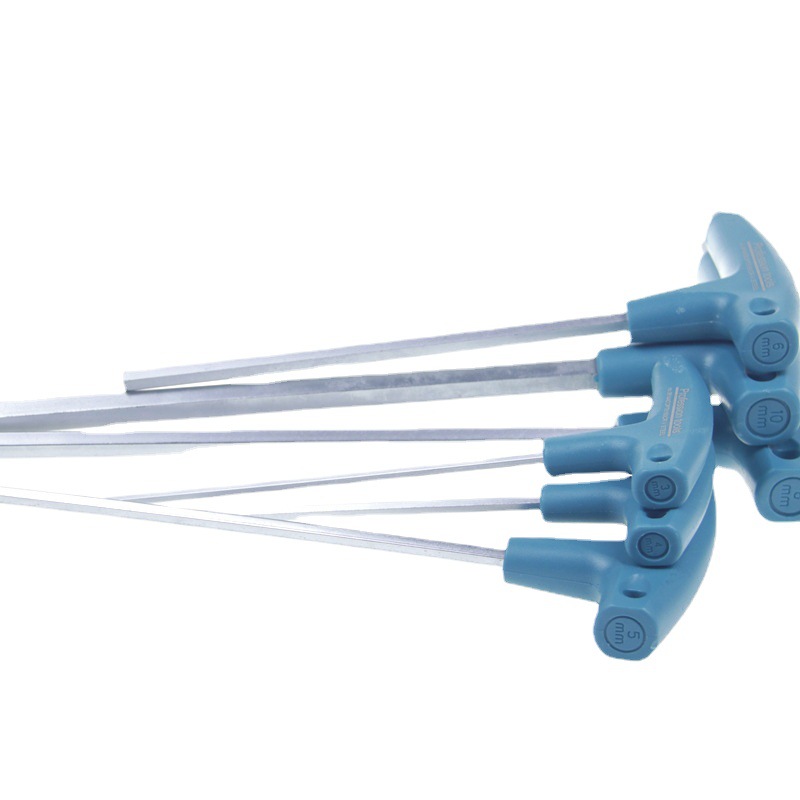 T-type hex socket screwdriver, chrome vanadium steel screwdriver screwdriver, hex socket wrench, hex bar, hex screwdriver full figure