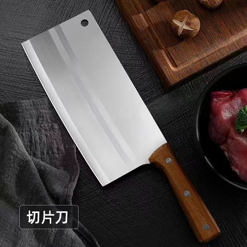 Yangjiang kitchen knives, household stainless steel knives, no-grinding bone-cutting knives, slicing knives, chef knives, cross-border e-commerce kitchen knives Specification drawing