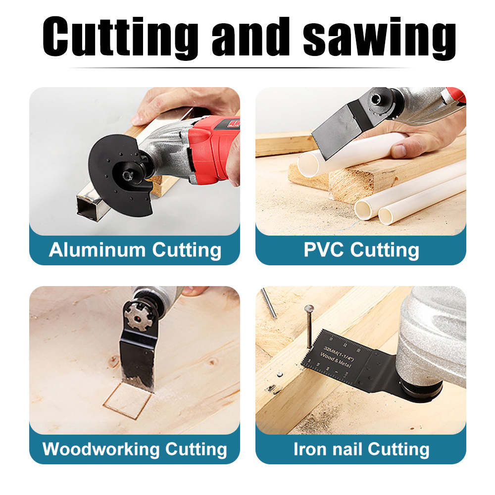 Universal all-purpose saw blade opening type quick-release saw blade multi-functional trimming machine, household woodworking, metal kitchen and bathroom grinding details Picture
