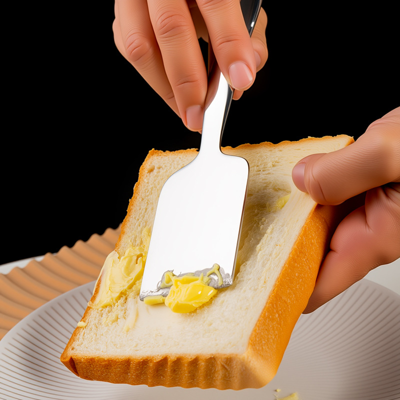 304 Butter cutter, stainless steel kitchen cheese and cheese slicer, baking tool, avocado spread knife Specification drawing