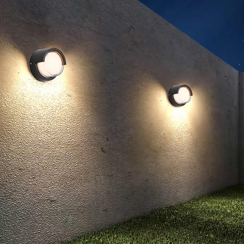 Outdoor waterproof led wall lamps, storefront lamps, balcony corridor exterior wall lamps, courtyard exposed table lamps, garden lamps, outdoor wall lamps details Picture