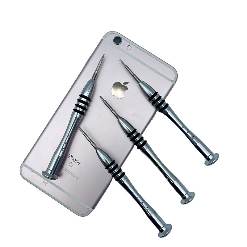 9-hole aluminum alloy manual screwdriver, 0.8 five-star 1.5 cross screw screwdriver, suitable for Apple, iphone, Android and Huawei full figure
