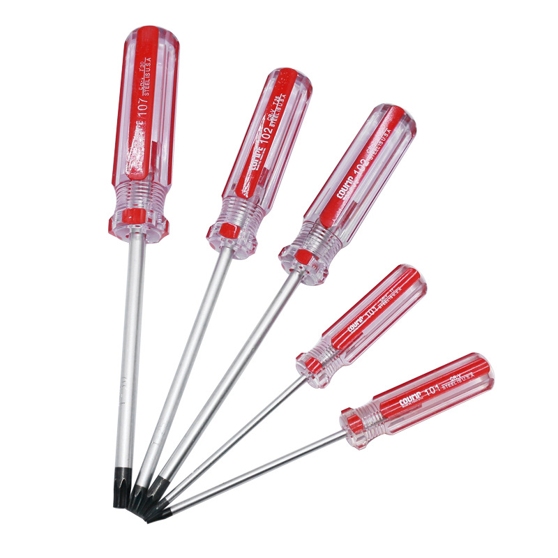 CRV chromium-vanadium steel plum-shaped screwdriver T4-T40 with holes/solid hexagonal six-star plum-shaped screw removal tool Item Picture