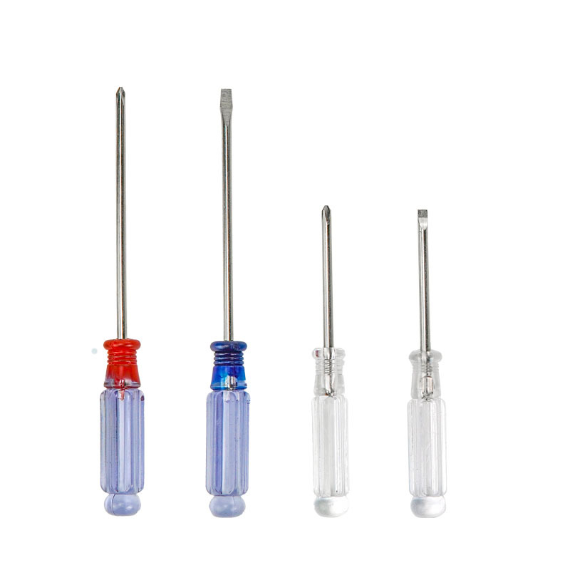 Wholesale of hard magnetic 3.0 cross-head screwdriver with crystal transparent handle, 3MM inch screwdriver Item Picture