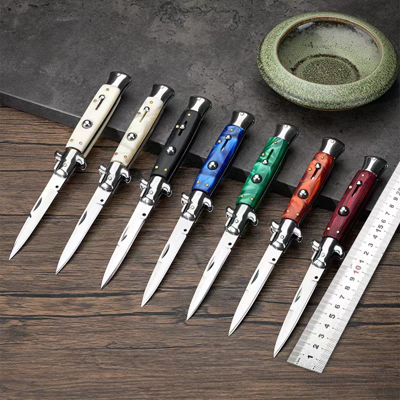 Factory direct sales of AKC folding knives, portable small knives for outdoor camping and home use full figure