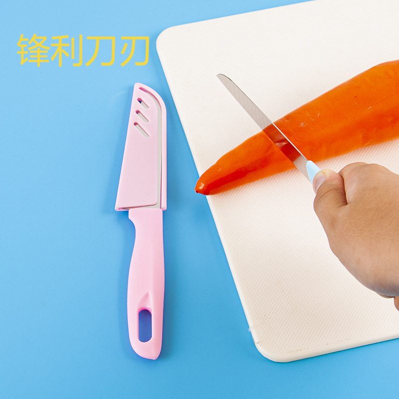 Ready-made fruit knives, colorful portable small knives, fruit peelers, kitchen and household portable stainless steel fruit peel knives, new models Application Scenario
