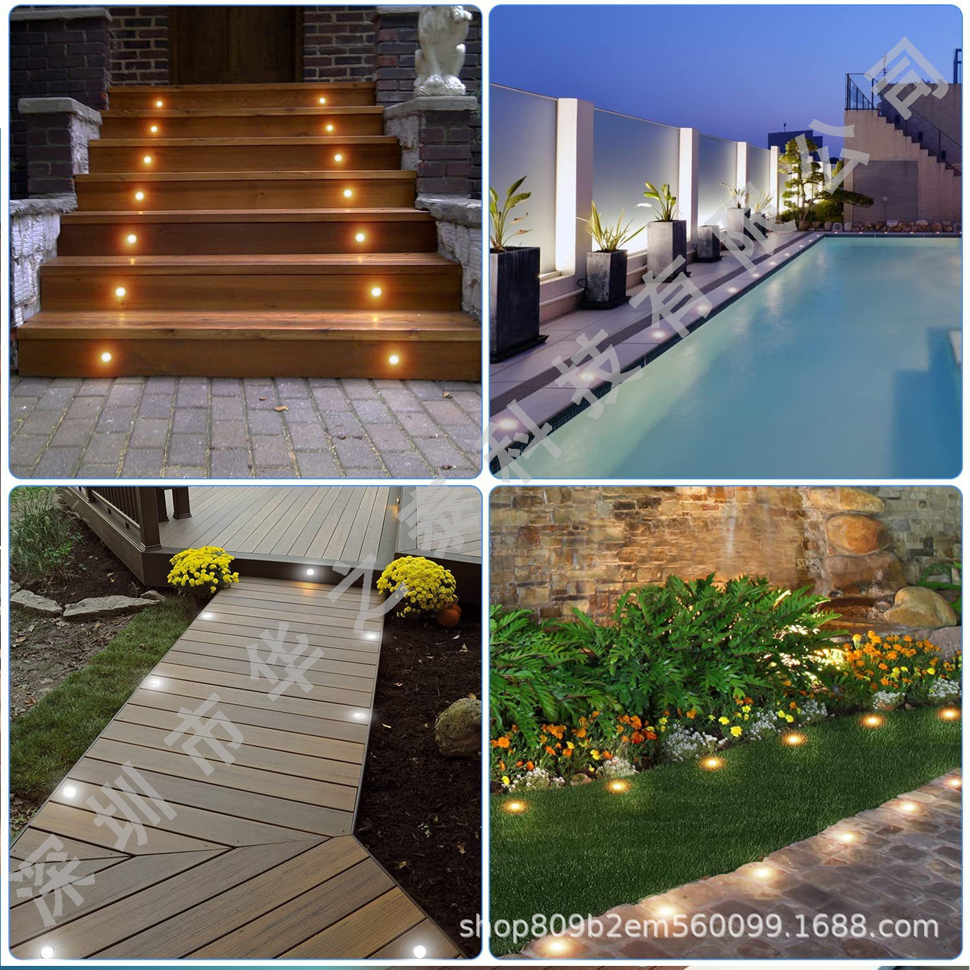 Three types of led deck lights, remote-controlled dimming LED ground lights, IP67led corridor lights, factory direct sales of lamps Application Scenario