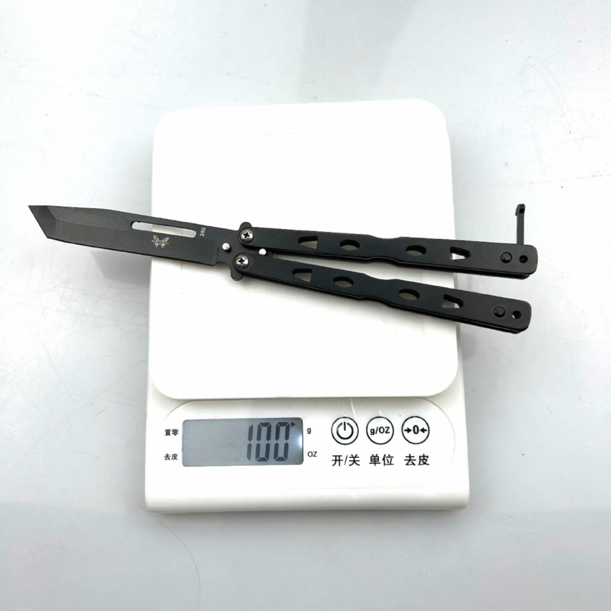 Outdoor CSGO Butterfly blade practice, cool and fancy swinging blade training, folding portable swinging blade tactics in the wild details Picture