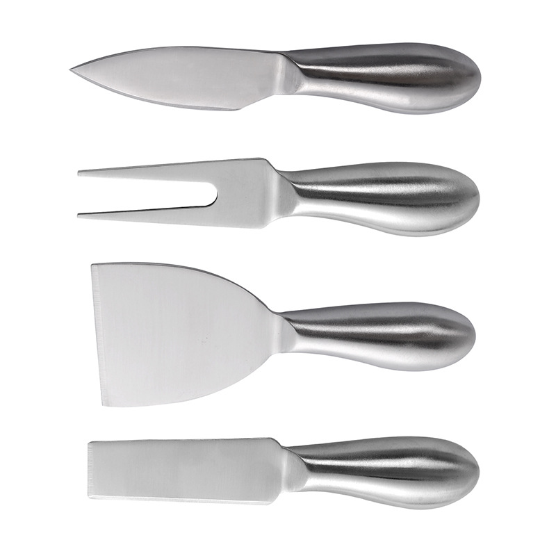 Factory wholesale cheese knives, butter pizza knives, cake tools, cheese knives, stainless steel and wooden handle cheese knife and fork sets Specification drawing
